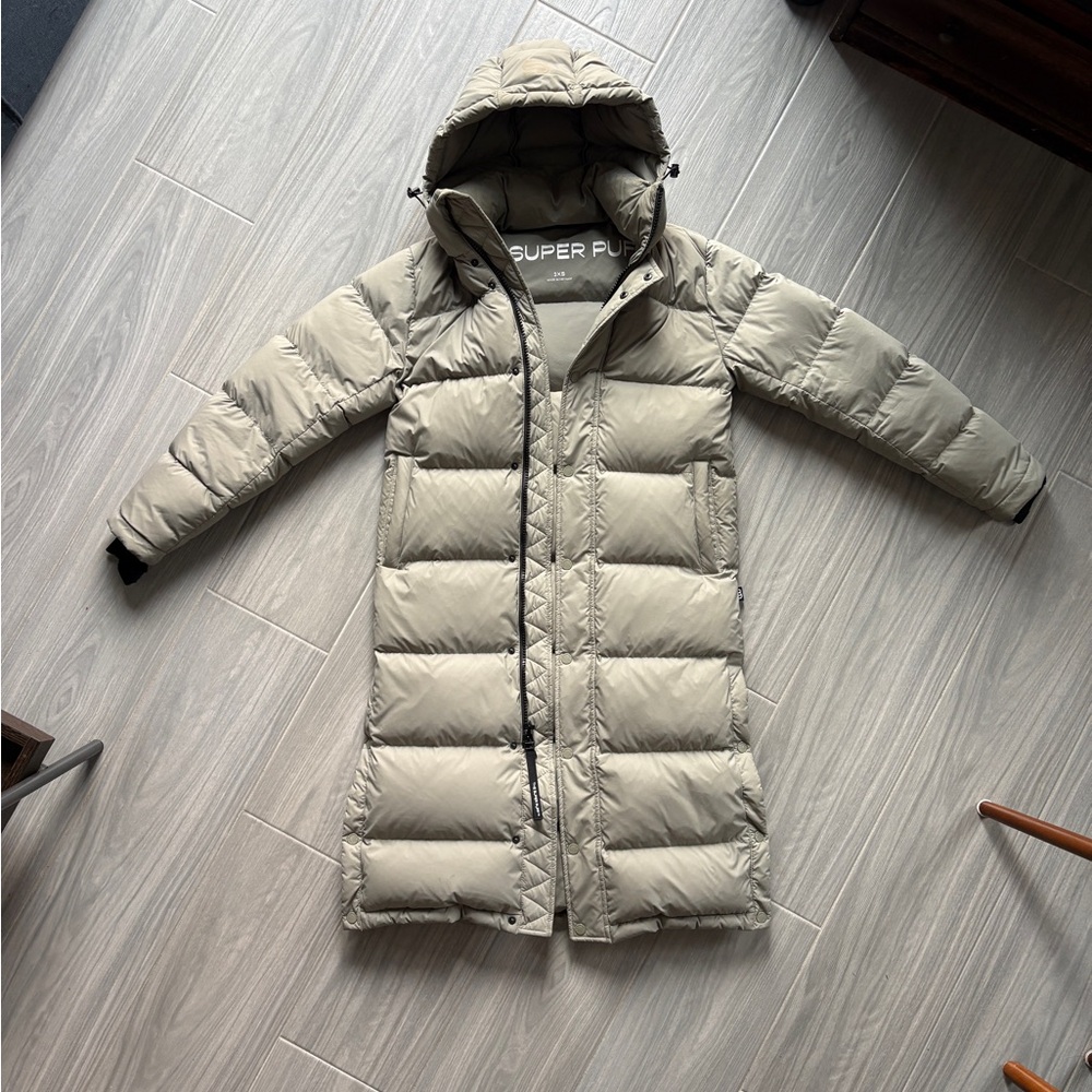 Aritzia Superpuff Dry Basil Coat 2Xs